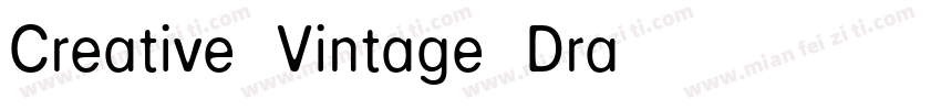 Creative Vintage Dra字体转换